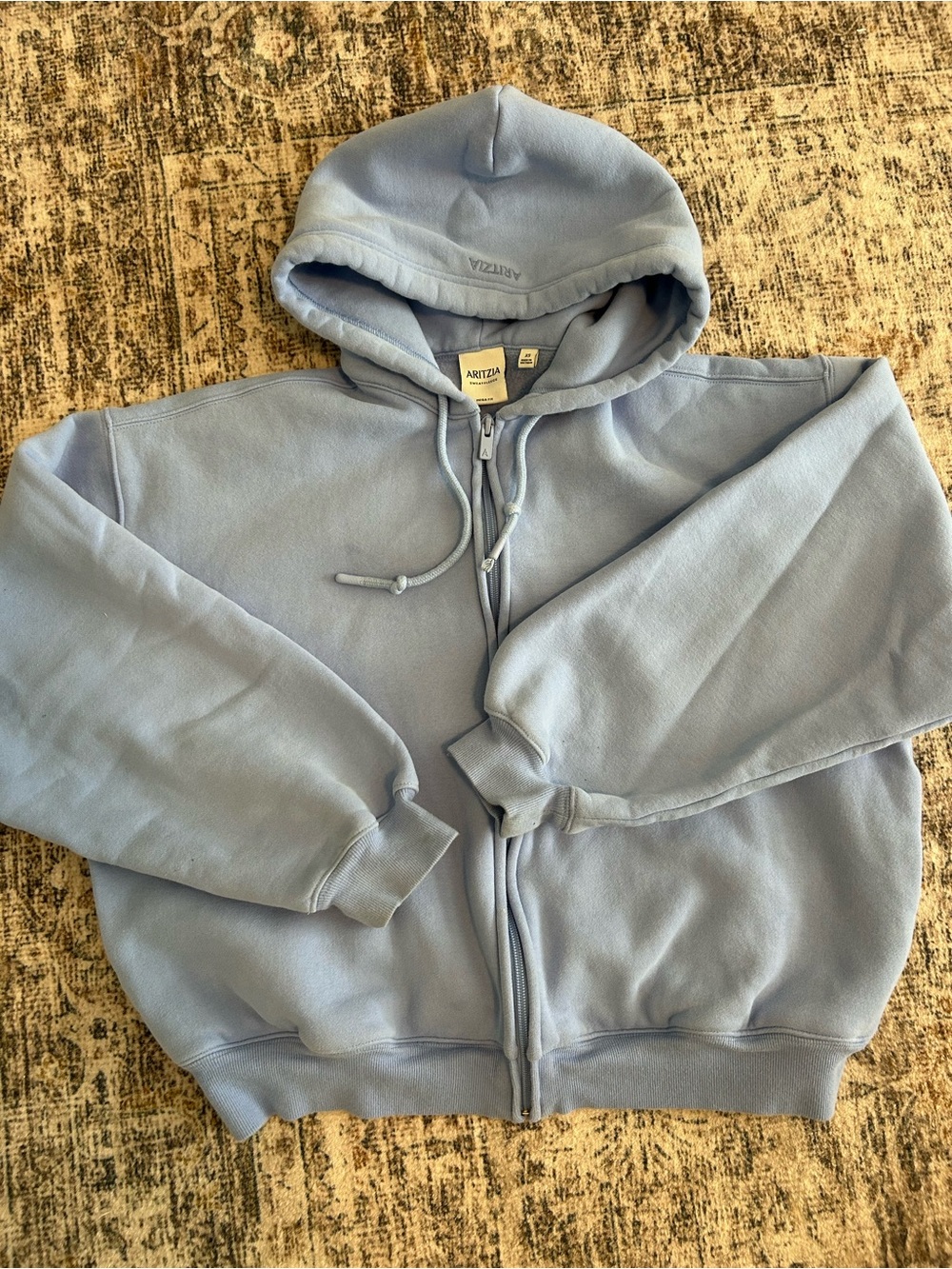 Aritzia DayFlower Blue Zip-Up Jogging set